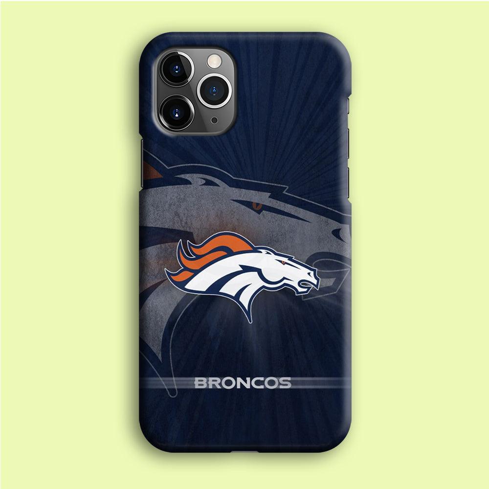 NFL Denver Broncos 001 iPhone 12 Pro Max Case-Plastic / Full Wrap (3D Case)-Xtracase