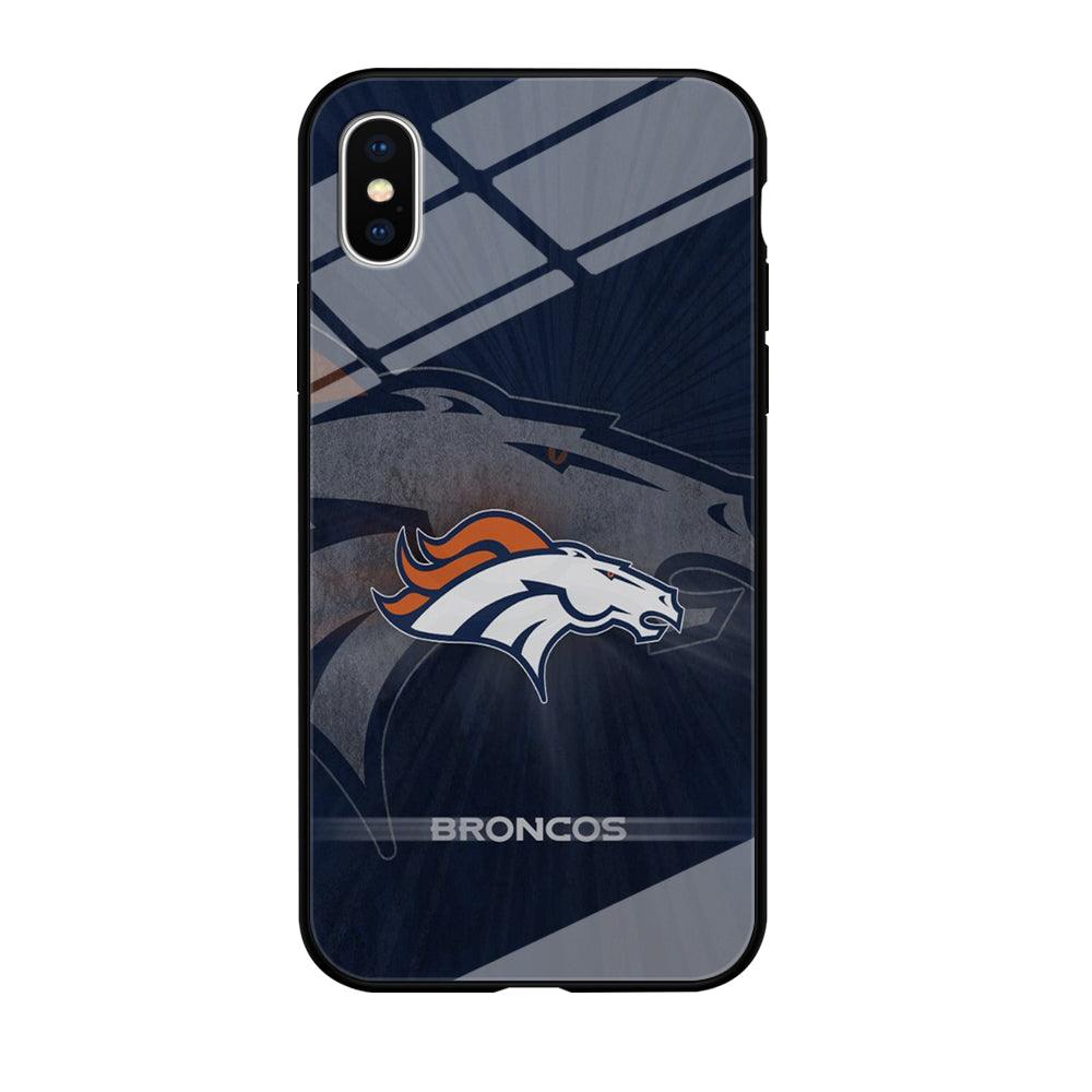 NFL Denver Broncos 001 iPhone Xs Max Case-Tempered Glass Case-Xtracase