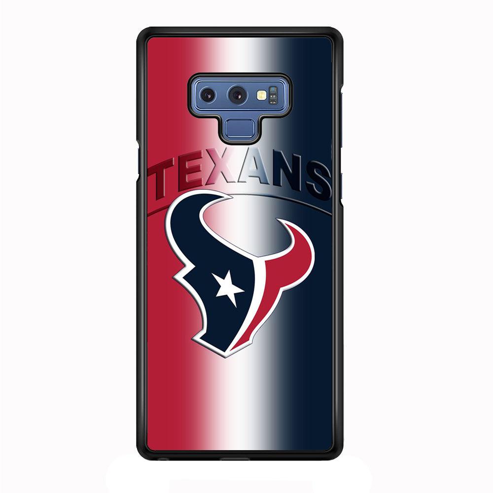 NFL Houston Texans 001 Samsung Galaxy Note 9 Case-Plastic / Full Wrap (3D Case)-Xtracase