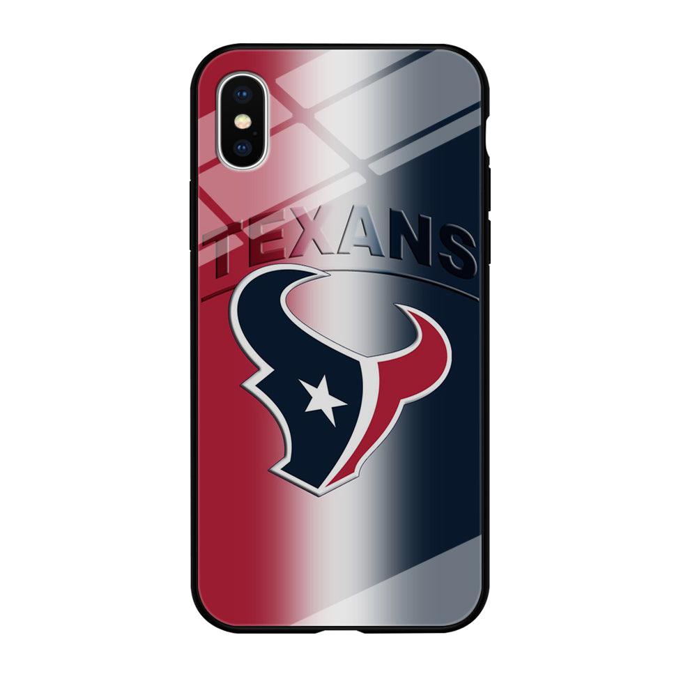 NFL Houston Texans 001 iPhone Xs Max Case-Tempered Glass Case-Xtracase