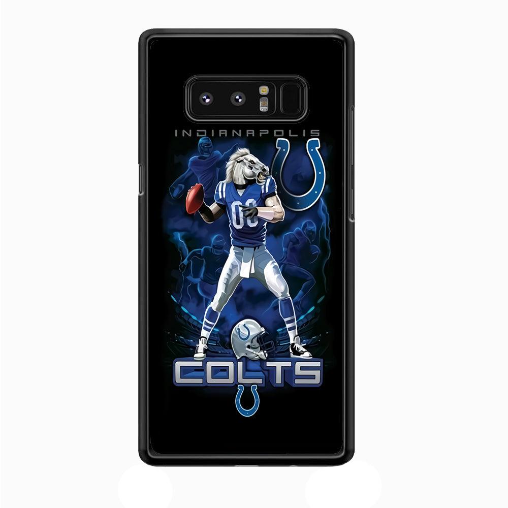 NFL Indianapolis Colts 001 Samsung Galaxy Note 8 Case-Plastic / Full Wrap (3D Case)-Xtracase