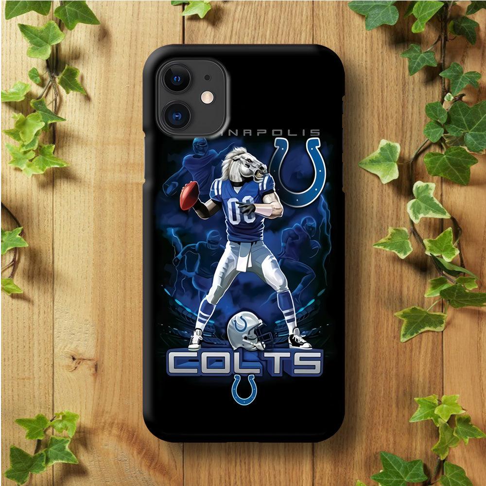 NFL Indianapolis Colts 001 iPhone 11 Case-Plastic / Full Wrap (3D Case)-Xtracase