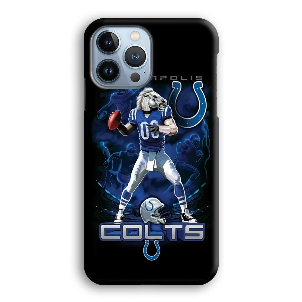 NFL Indianapolis Colts 001 iPhone 13 Pro Max Case-Plastic / Full Wrap (3D Case)-Xtracase