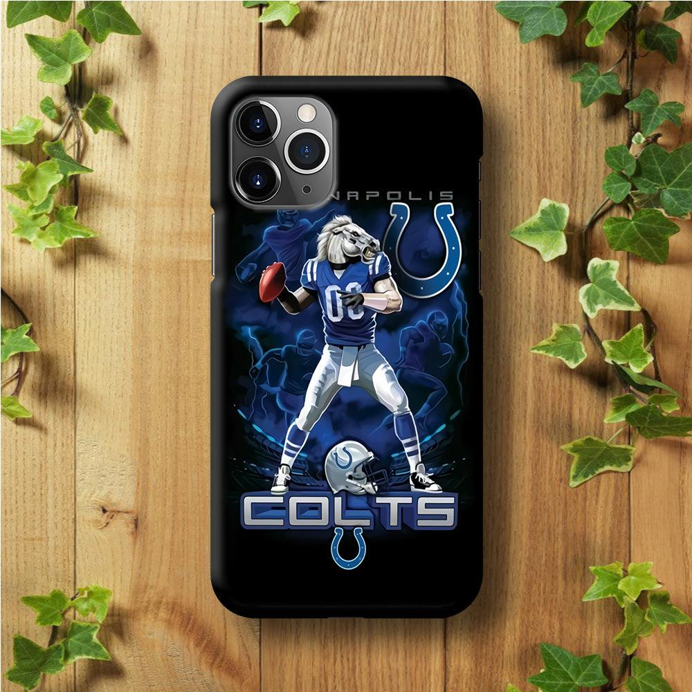NFL Indianapolis Colts 001 iPhone 11 Pro Max Case-Plastic / Full Wrap (3D Case)-Xtracase