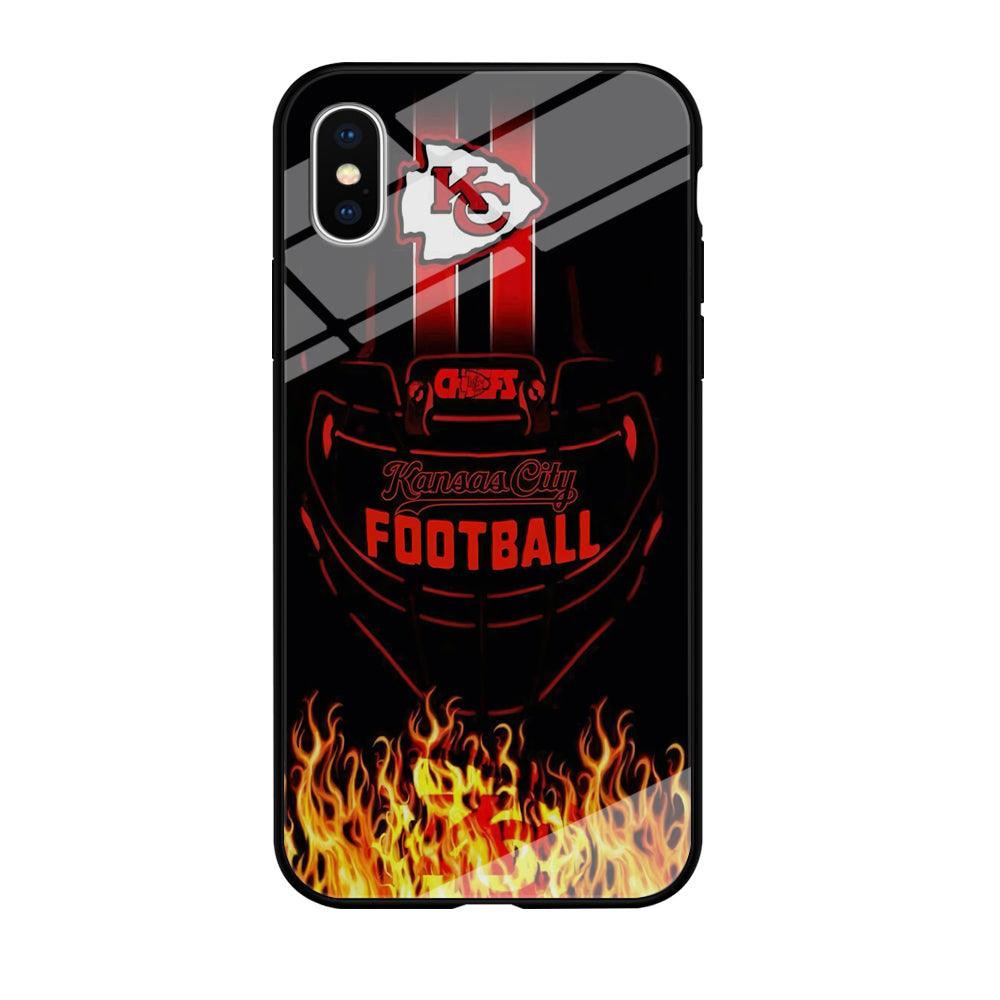 NFL Kansas City Chiefs 001 iPhone Xs Max Case-Tempered Glass Case-Xtracase