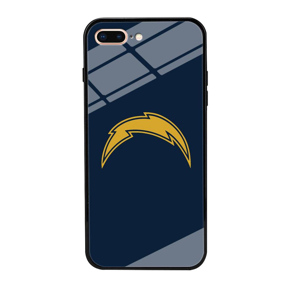 NFL Los Angeles Chargers 001 iPhone 8 Plus Case-Tempered Glass Case-Xtracase