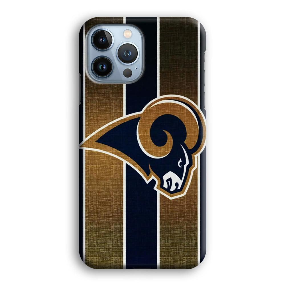 NFL Los Angeles Rams 001 iPhone 13 Pro Max Case-Plastic / Full Wrap (3D Case)-Xtracase