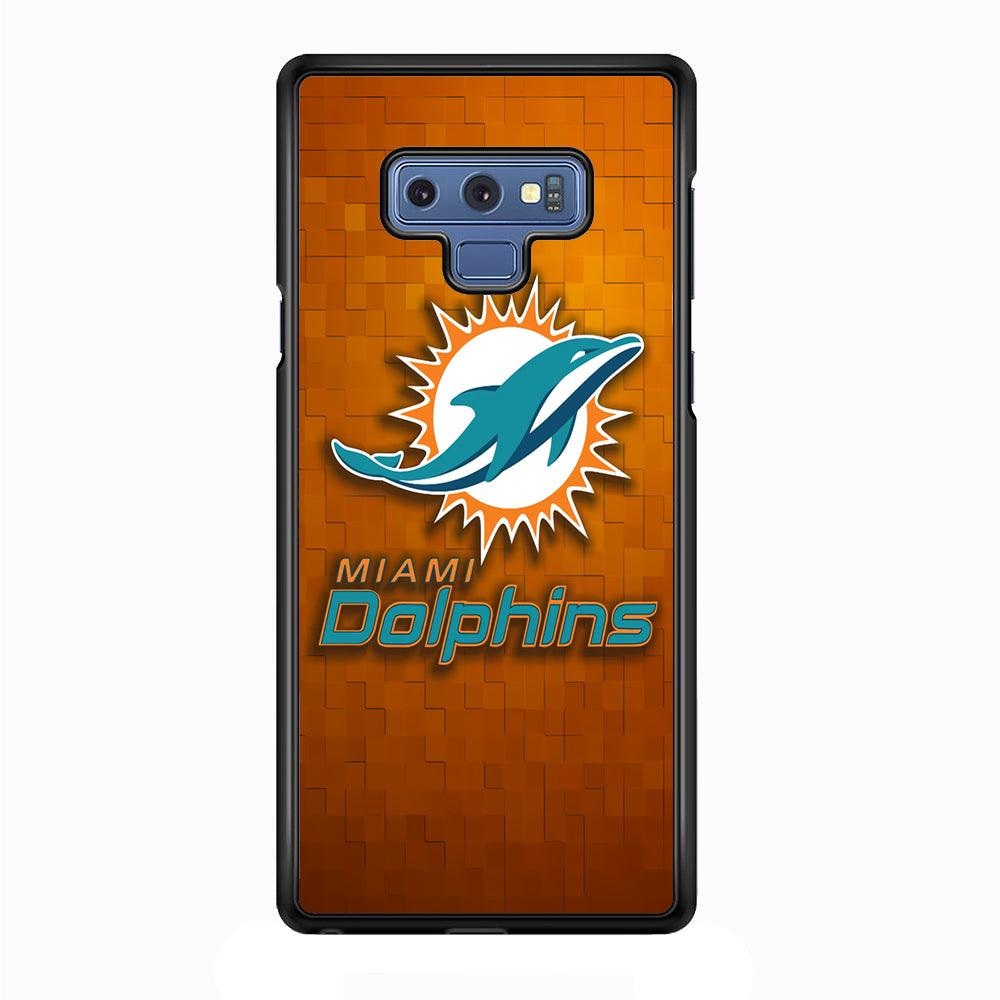 NFL Miami Dolphins 001 Samsung Galaxy Note 9 Case-Plastic / Full Wrap (3D Case)-Xtracase