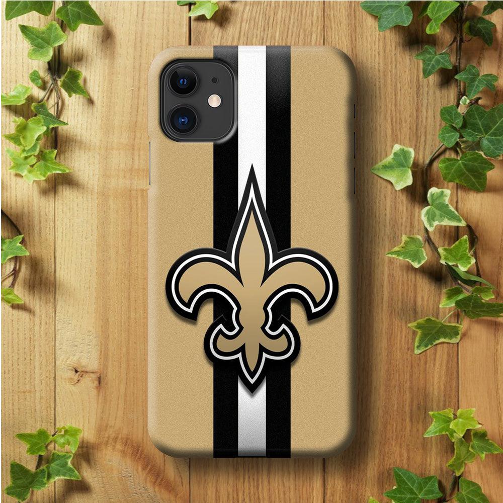 NFL New Orleans Saints 001 iPhone 11 Case-Plastic / Full Wrap (3D Case)-Xtracase
