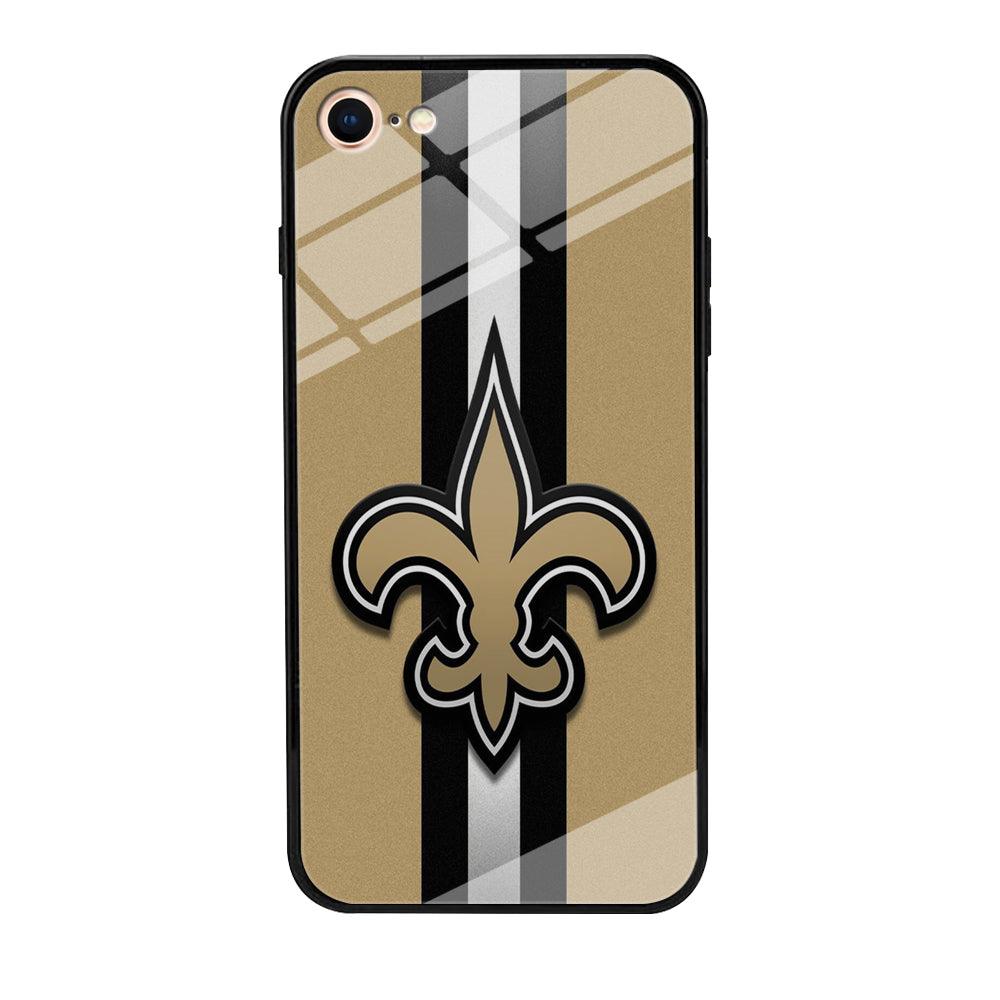 NFL New Orleans Saints 001 iPhone 8 Case-Tempered Glass Case-Xtracase