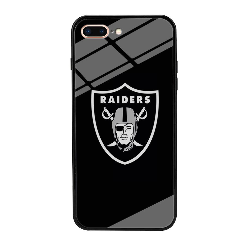 NFL Oakland Raiders 001 iPhone 7 Plus Case-Tempered Glass Case-Xtracase