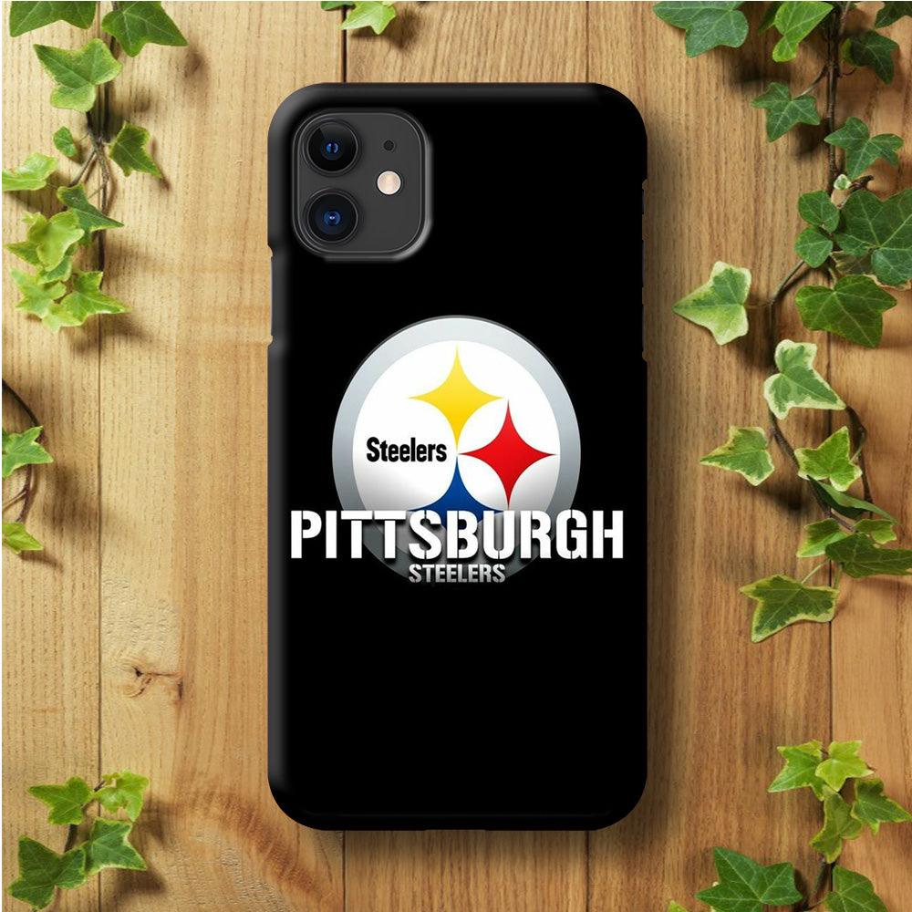 NFL Pittsburgh Steelers 001 iPhone 11 Case-Plastic / Full Wrap (3D Case)-Xtracase