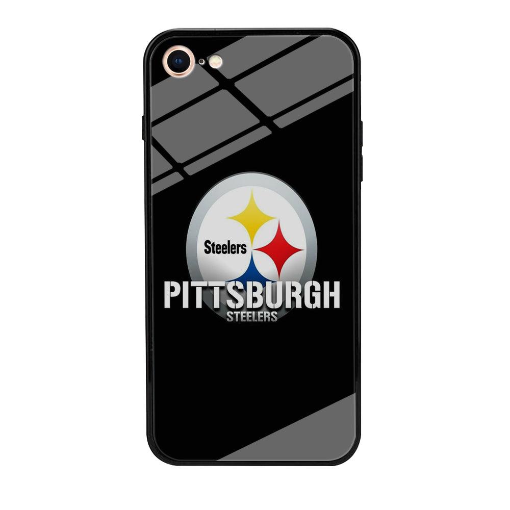 NFL Pittsburgh Steelers 001 iPhone 8 Case-Tempered Glass Case-Xtracase