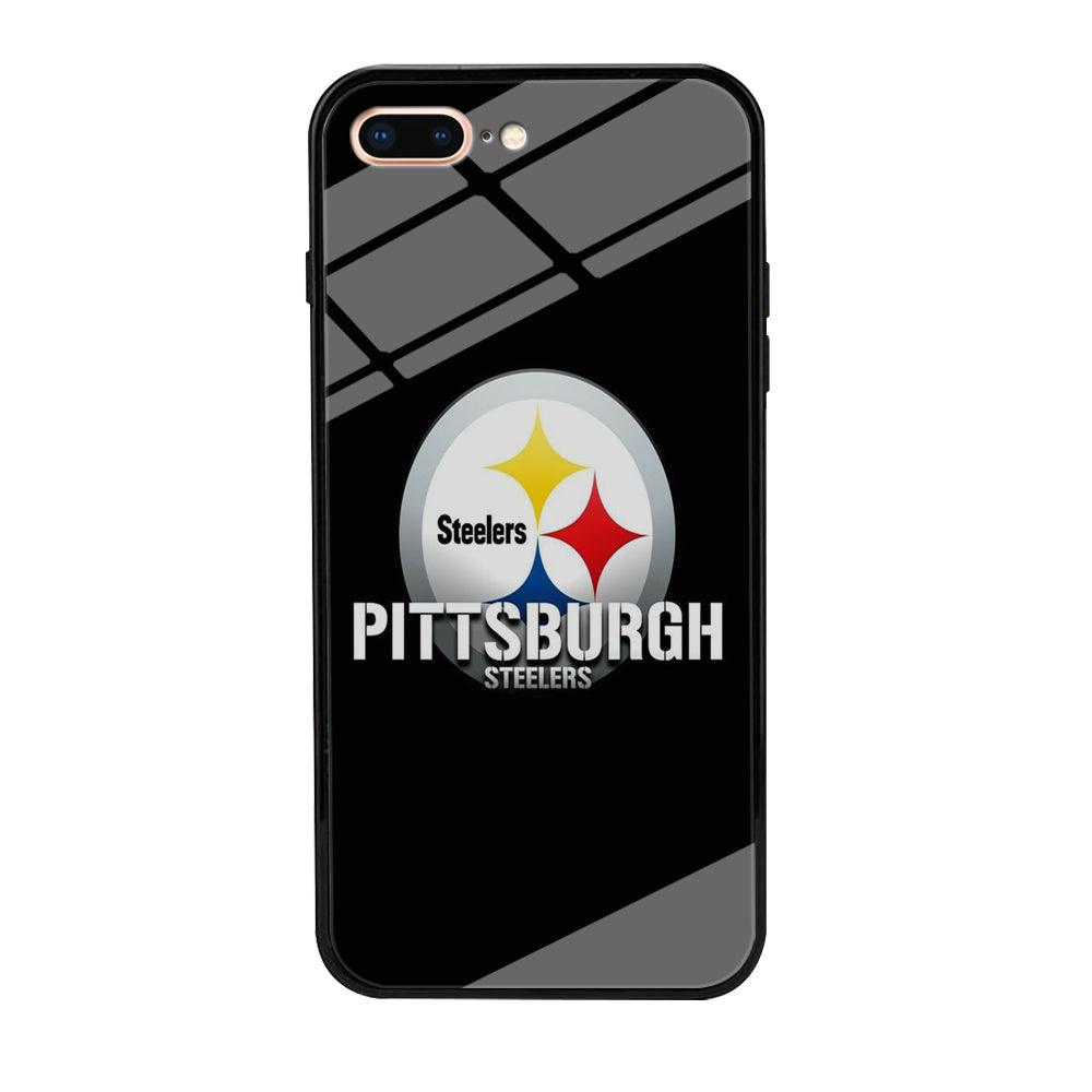 NFL Pittsburgh Steelers 001 iPhone 8 Plus Case-Tempered Glass Case-Xtracase