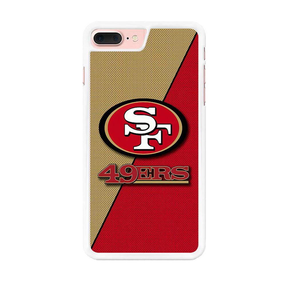 NFL San Francisco 49ers 001 iPhone 7 Plus Case-Rubber / White (2D Case)-Xtracase