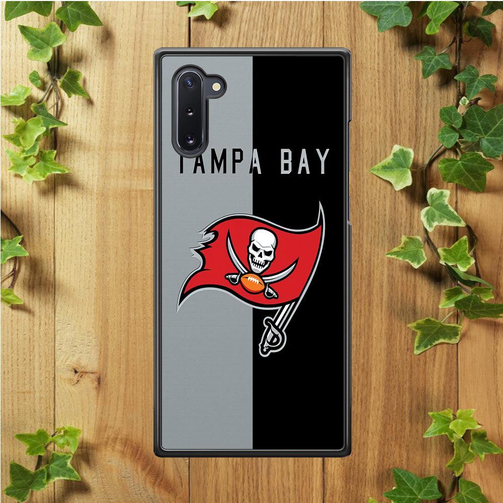 NFL Tampa Bay Buccaneers 001 Samsung Galaxy Note 10 Case-Rubber / Black (2D Case)-Xtracase