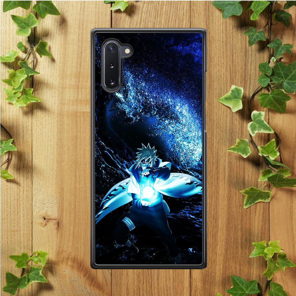 Namikaze Minato Rasengan Samsung Galaxy Note 10 Case-Rubber / Black (2D Case)-Xtracase