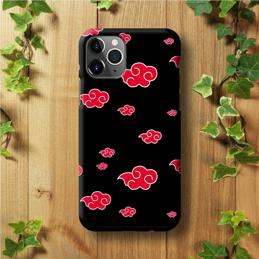 Naruto - Akatsuki Symbol iPhone 11 Pro Case-Plastic / Full Wrap (3D Case)-Xtracase