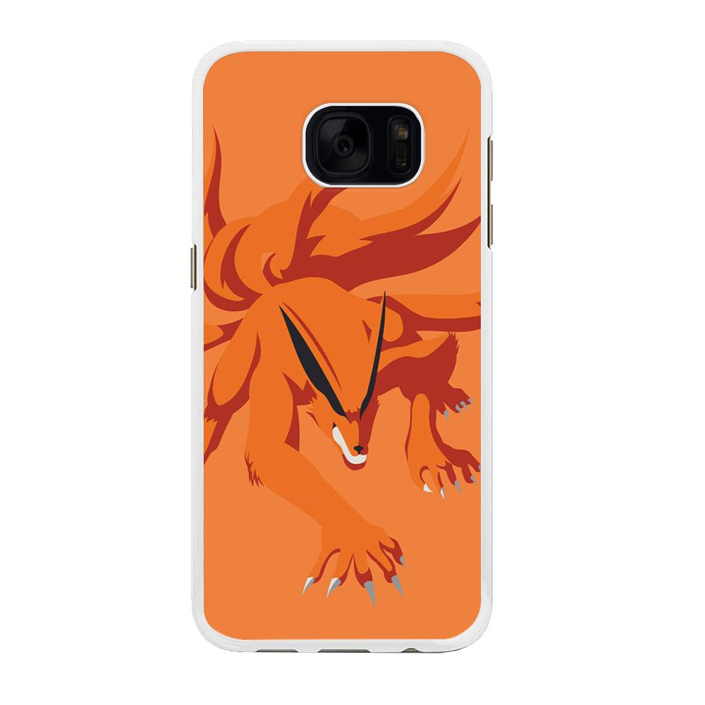Naruto - Kurama 002 Samsung Galaxy S7 Edge Case-Rubber / White (2D Case)-Xtracase