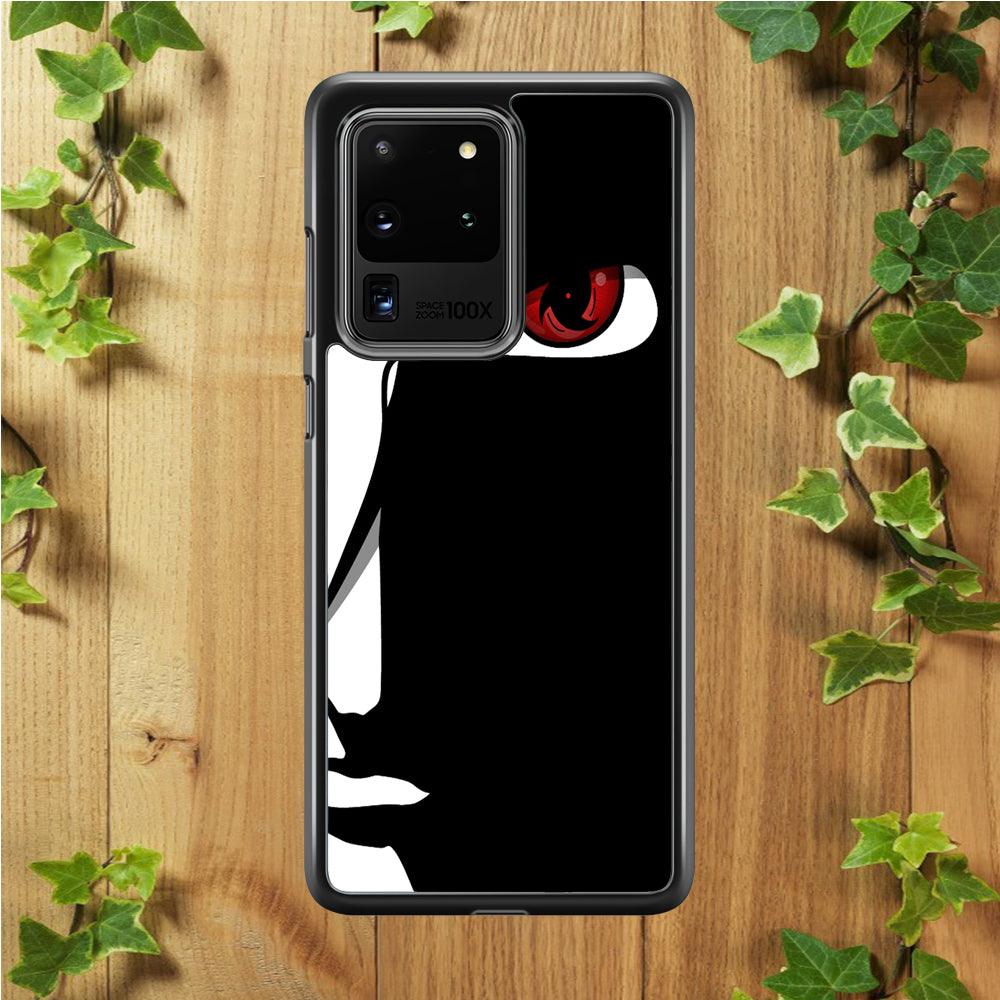 Naruto - Mangekyou Sharingan Samsung Galaxy S20 Ultra Case-Rubber / Black (2D Case)-Xtracase
