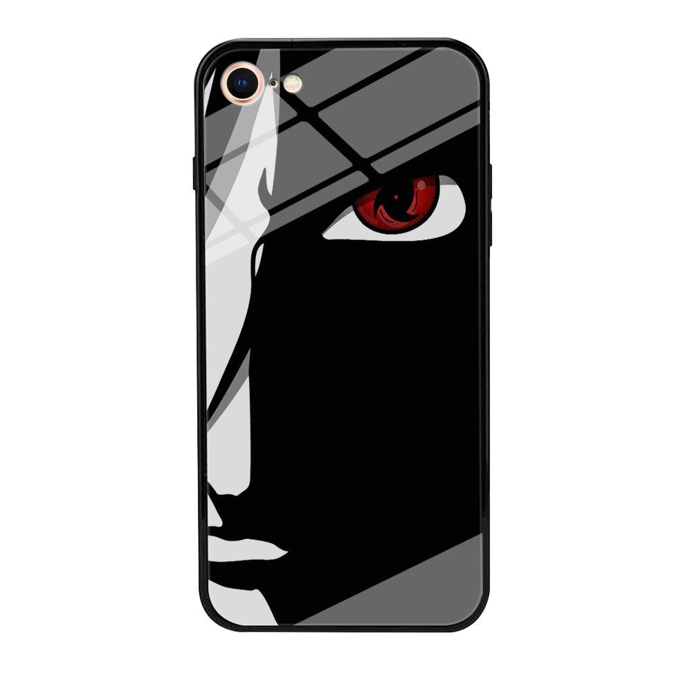 Naruto - Mangekyou Sharingan iPhone 8 Case-Tempered Glass Case-Xtracase