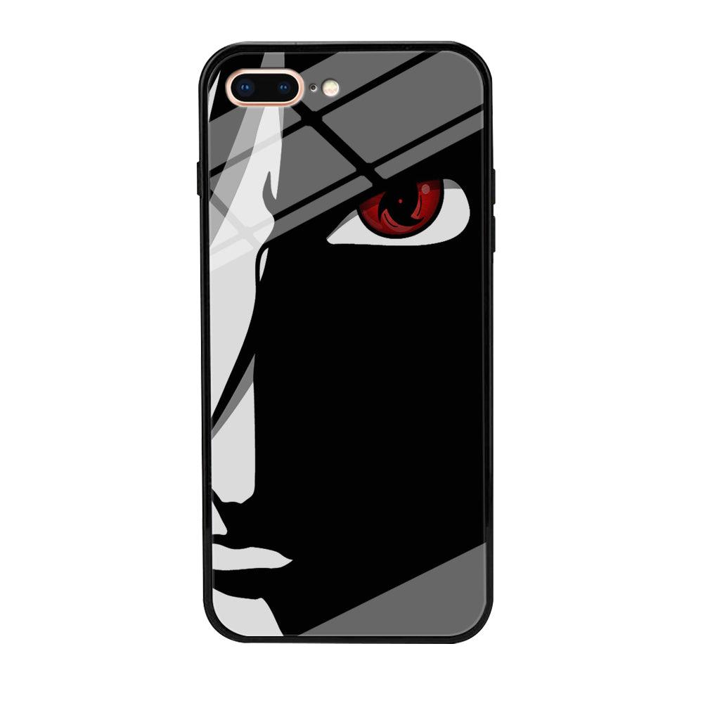 Naruto - Mangekyou Sharingan iPhone 8 Plus Case-Tempered Glass Case-Xtracase