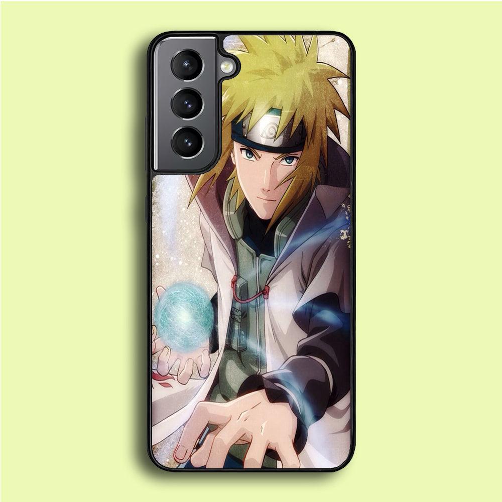 Naruto - Namikaze Minato Samsung Galaxy S21 Plus Case-Rubber / White (2D Case)-Xtracase