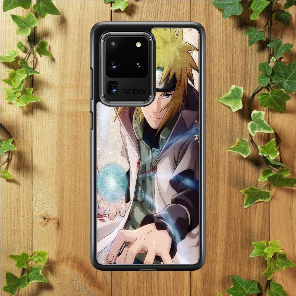Naruto - Namikaze Minato Samsung Galaxy S20 Ultra Case-Rubber / White (2D Case)-Xtracase