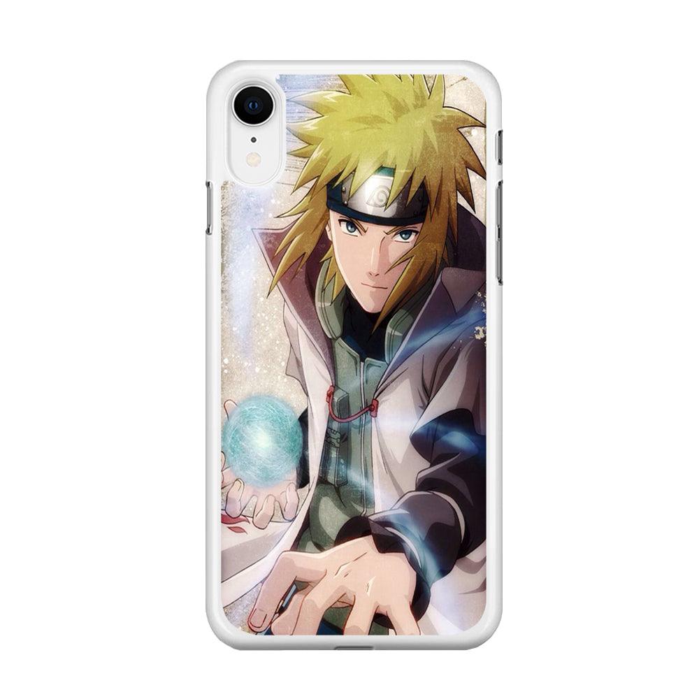 Naruto - Namikaze Minato iPhone XR Case-Rubber / White (2D Case)-Xtracase