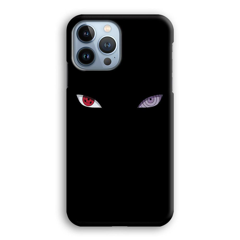 Naruto - Sharingan Rinnegan iPhone 13 Pro Max Case-Plastic / Full Wrap (3D Case)-Xtracase