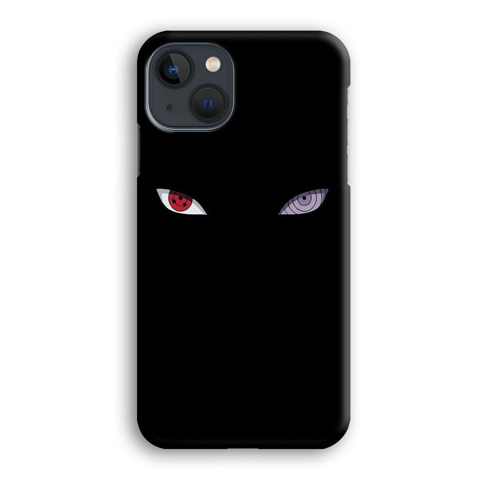 Naruto - Sharingan Rinnegan iPhone 13 Mini Case-Plastic / Full Wrap (3D Case)-Xtracase