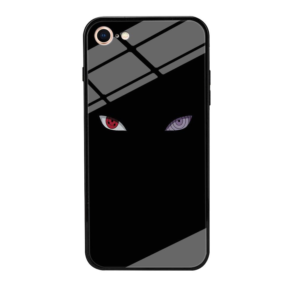 Naruto - Sharingan Rinnegan iPhone 8 Case-Tempered Glass Case-Xtracase