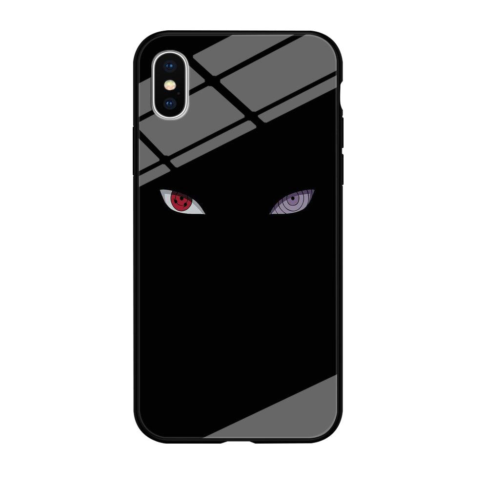 Naruto - Sharingan Rinnegan iPhone Xs Max Case-Tempered Glass Case-Xtracase