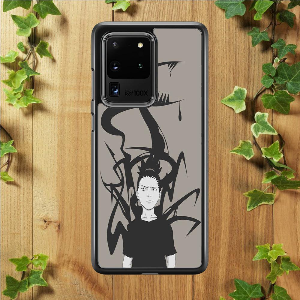 Naruto - Shikamaru Samsung Galaxy S20 Ultra Case-Rubber / White (2D Case)-Xtracase