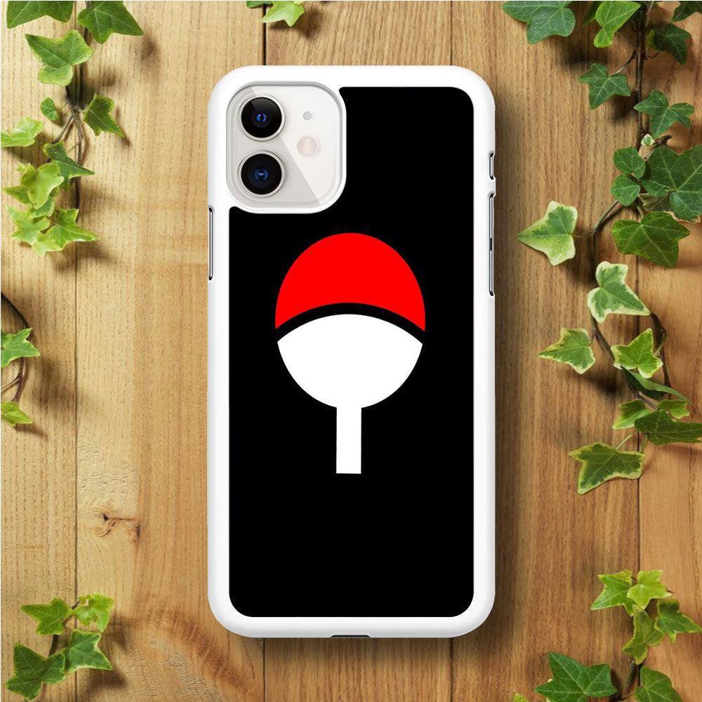 Naruto - Uchiha Clan iPhone 11 Case-Rubber / White (2D Case)-Xtracase