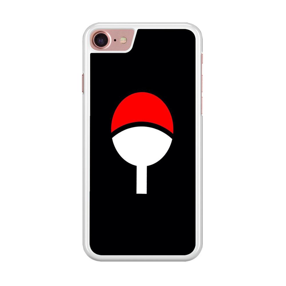 Naruto - Uchiha Clan iPhone 8 Case-Rubber / White (2D Case)-Xtracase