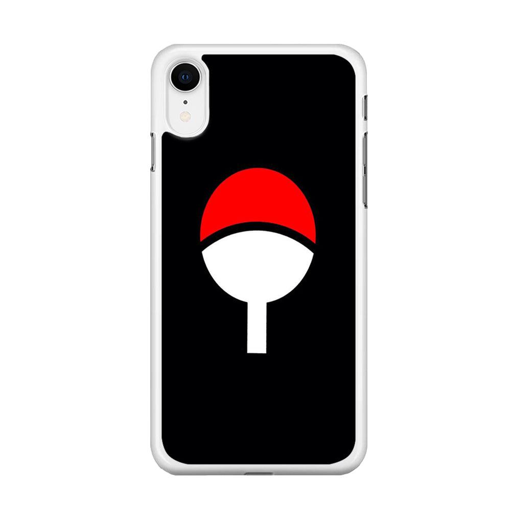Naruto - Uchiha Clan iPhone XR Case-Rubber / White (2D Case)-Xtracase