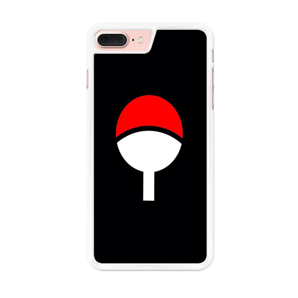 Naruto - Uchiha Clan iPhone 8 Plus Case-Rubber / White (2D Case)-Xtracase