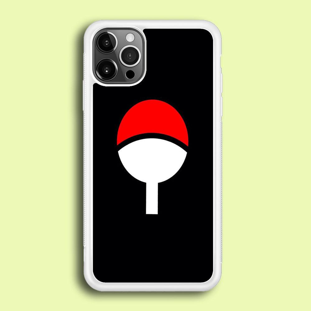 Naruto - Uchiha Clan iPhone 12 Pro Max Case-Rubber / White (2D Case)-Xtracase