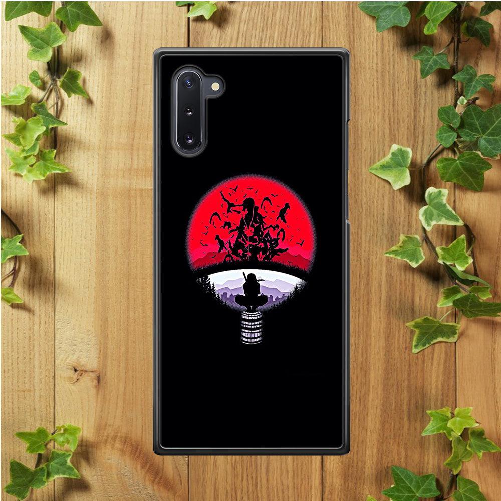 Naruto - Uchiha Itachi Symbol Samsung Galaxy Note 10 Case-Plastic / Full Wrap (3D Case)-Xtracase