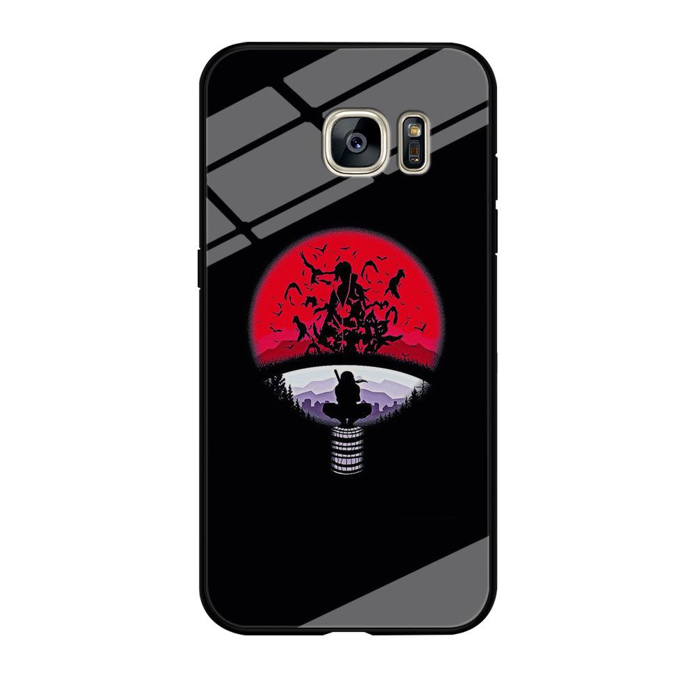 Naruto - Uchiha Itachi Symbol Samsung Galaxy S7 Case-Tempered Glass Case-Xtracase