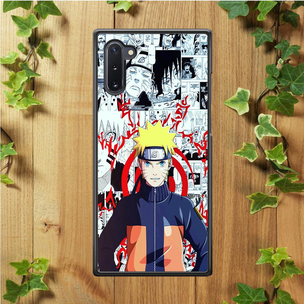 Naruto Comic Background Samsung Galaxy Note 10 Case-Plastic / Full Wrap (3D Case)-Xtracase