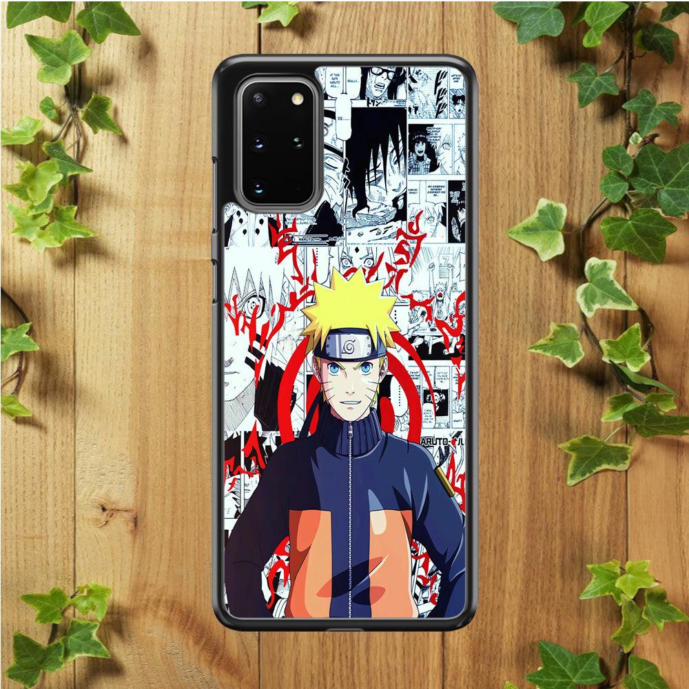 Naruto Comic Background Samsung Galaxy S20 Plus Case-Plastic / Full Wrap (3D Case)-Xtracase