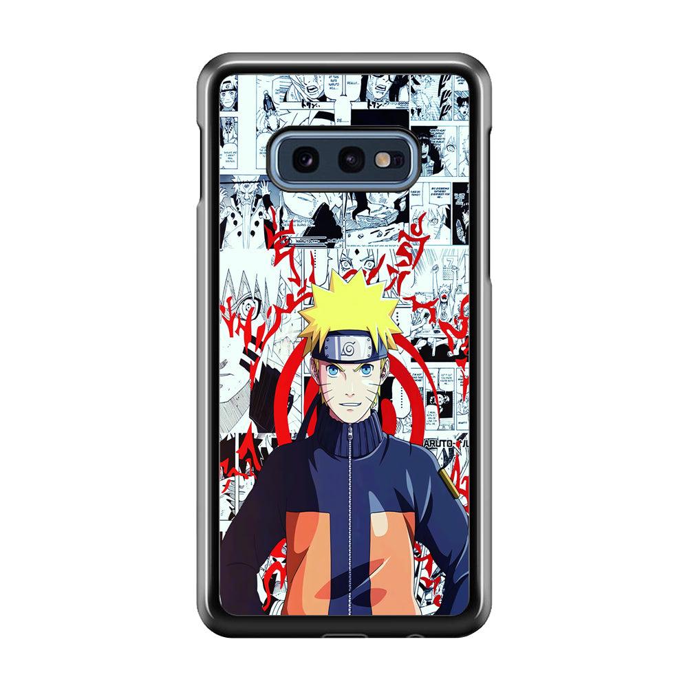 Naruto Comic Background Samsung Galaxy S10E Case-Plastic / Full Wrap (3D Case)-Xtracase