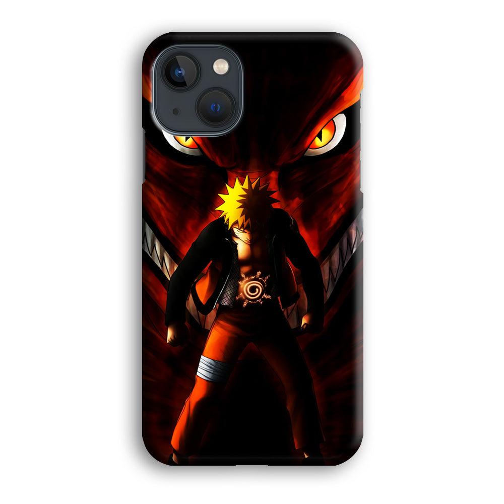Naruto Kyuubi Mode iPhone 13 Mini Case-Plastic / Full Wrap (3D Case)-Xtracase