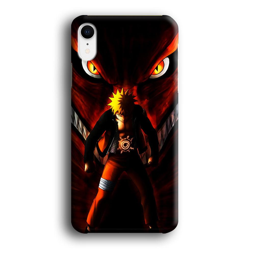 Naruto Kyuubi Mode iPhone XR Case-Plastic / Full Wrap (3D Case)-Xtracase