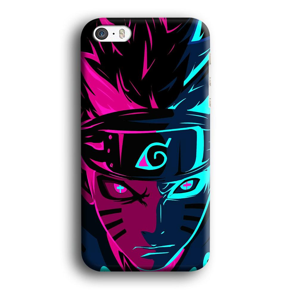 Naruto Purple Blue Art iPhone 5 | 5s Case-Plastic / Full Wrap (3D Case)-Xtracase