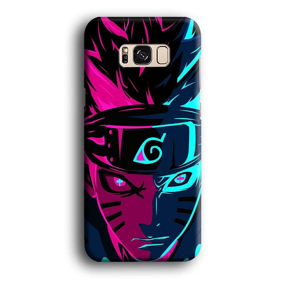 Naruto Purple Blue Art Samsung Galaxy S8 Case-Plastic / Full Wrap (3D Case)-Xtracase