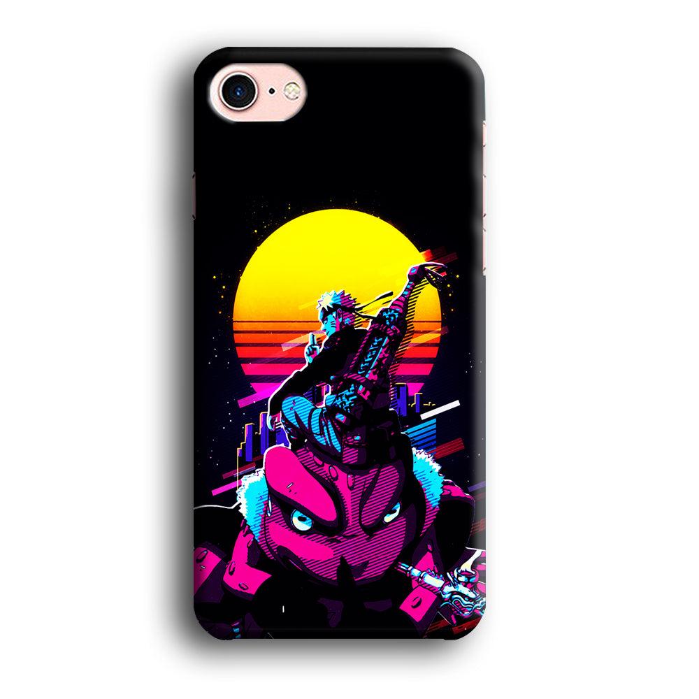 Naruto Sitting on Gamabunta iPhone 8 Case-Plastic / Full Wrap (3D Case)-Xtracase