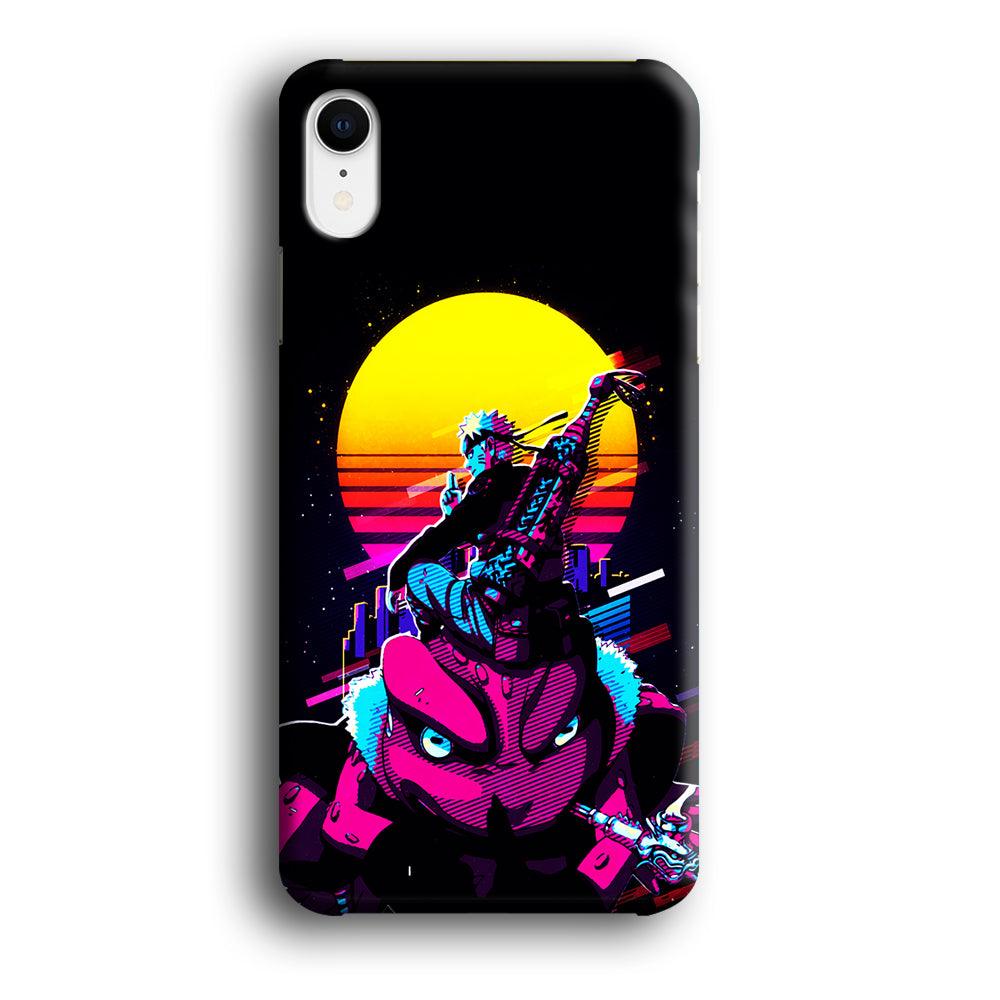 Naruto Sitting on Gamabunta iPhone XR Case-Plastic / Full Wrap (3D Case)-Xtracase